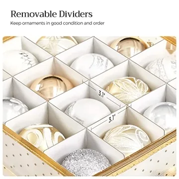 SONGMICS Ornament Storage Boxes - Secure Your Holiday Decor! 