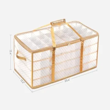 SONGMICS Ornament Storage Boxes - Secure Your Holiday Decor! 