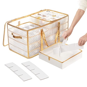 SONGMICS Ornament Storage Boxes - Secure Your Holiday Decor! 