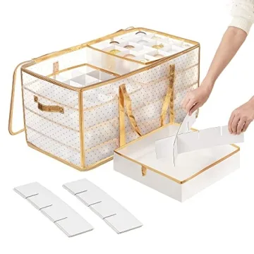 SONGMICS Ornament Storage Boxes - Secure Your Holiday Decor! 