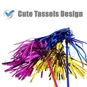 ADUCK Cat Interactive Teaser Wand Toy for Playful Cats