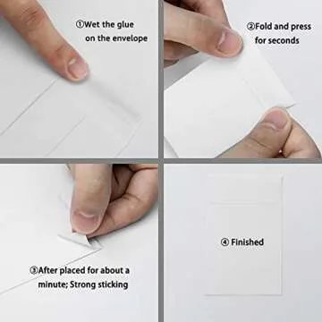 100 Pack White Small Coin Envelopes Self-Adhesive Kraft Paper Seed Envelopes Mini Parts Small Items Stamps Storage Packets Envelopes for Garden, Office or Wedding Gift (2.25"×3.5")