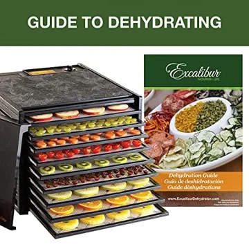 Excalibur Electric Food Dehydrator 9 Tray 600W Black