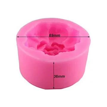 3D Carnation Candle Mold - MoldFun Carnation Flower Silicone Mold for Handmade Soap, Lotion Bar, Bath Bomb, Wax Crayon, Polymer Paper Fimo Clay, Art Craft Gift for Mother’s Day