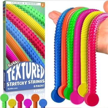BUNMO Stretchy Strings Sensory Toys for Kids 6 Pack