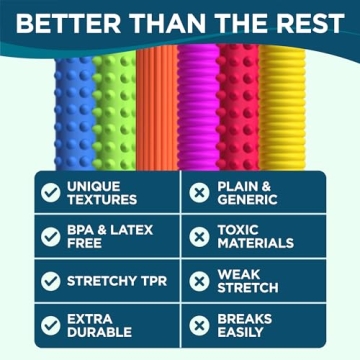 BUNMO Stretchy Strings Sensory Toys for Kids 6 Pack