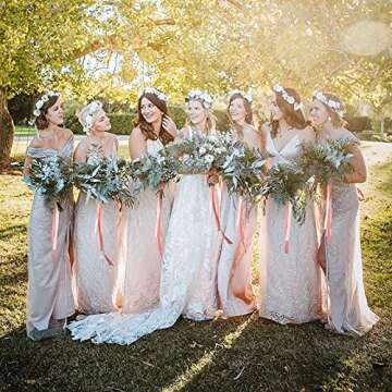 Chuangdi Terracotta Chiffon Ribbon Set for Crafting