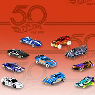Hot Wheels 50 Anniversary 10-Car Pack for Collectors