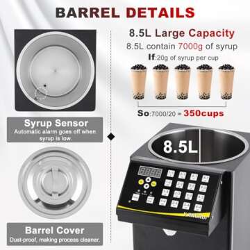 Auto Fructose Dispenser - 8.5L, 16 Groups, 360W Energy