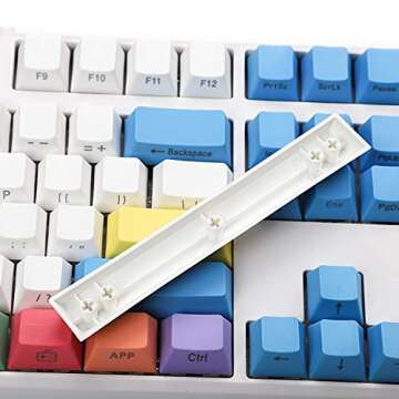 YMDK 108 Key PBT Chalk Keyset for Mechanical Keyboards