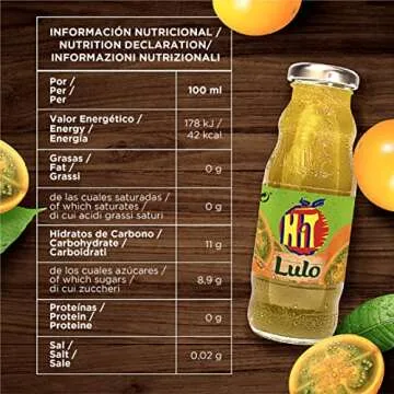 HIT Jugo Sabor Lulo - Refreshing Colombian Juice Drink 6 Pack