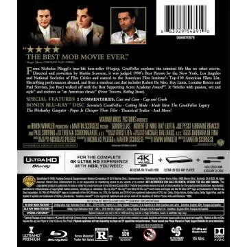 Goodfellas 1990 4K Ultra HD Edition - Classic Film
