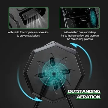 Nova Microdermabrasion Compost Tumbler 43 Gallon Dual Chamber