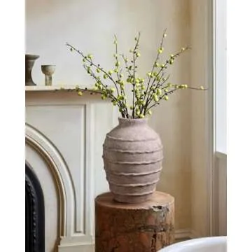 Kokrose Terracotta Rustic Farmhouse Vase for Home Decor