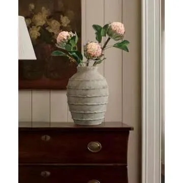 Kokrose Terracotta Rustic Farmhouse Vase for Home Decor