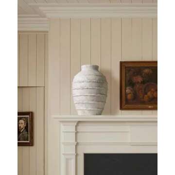 Kokrose Terracotta Rustic Farmhouse Vase for Home Decor