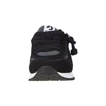 BILLY Footwear Kids Jogger (Little Kid/Big Kid) - Shoes for Kids - Removable Insole - Textile Lining Black/Charcoal 1 Little Kid M