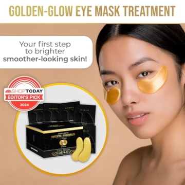 DERMORA Golden Glow Under Eye Patches for Dark Circles