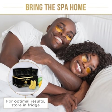 DERMORA Golden Glow Under Eye Patches for Dark Circles