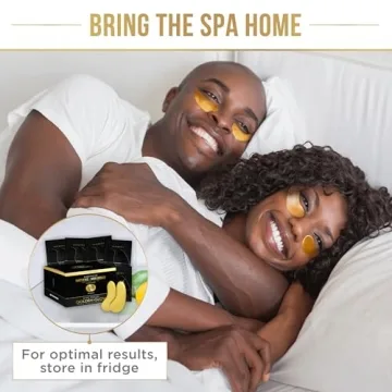 DERMORA Golden Glow Under Eye Patches for Dark Circles