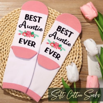 Aunt Gifts for Auntie from Niece Nephew, Aunt Christmas Gifts for Auntie, Best Aunt Ever Gifts Unique Aunt Birthday Gifts Basket for Auntie, Christmas Gifts for Auntie Women w/Canvas Tote Bag Tumbler