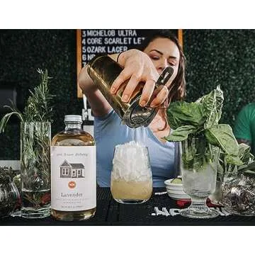 Pink House Alchemy Lavender Simple Syrup 16 Oz Bottle