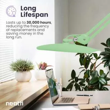 Neatfi XL 2200 Lumens LED Desk Lamp with Clamp