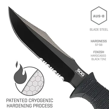 SOG Seal Pup Elite Tactical Survival Knife for Outdoors