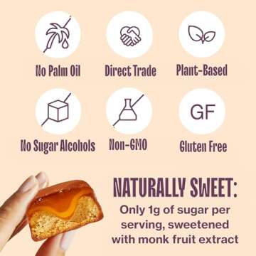 Whims Oat Milk Chocolate Caramel Cookie Bar - Low Sugar High Protein Snack, 1g Sugar, Non-GMO, Keto-Friendly, Low Carb, Vegan, Gluten-Free - Perfect Healthy Treat for On-The-Go, 3.5oz 1 Bag