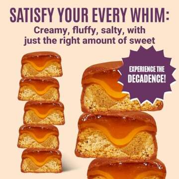 Whims Oat Milk Chocolate Caramel Cookie Bar - Low Sugar High Protein Snack, 1g Sugar, Non-GMO, Keto-Friendly, Low Carb, Vegan, Gluten-Free - Perfect Healthy Treat for On-The-Go, 3.5oz 1 Bag