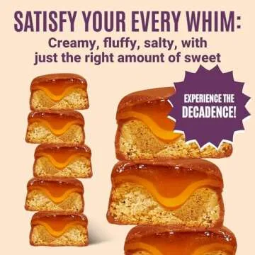 Whims Oat Milk Chocolate Caramel Cookie Bar - Low Sugar High Protein Snack, 1g Sugar, Non-GMO, Keto-Friendly, Low Carb, Vegan, Gluten-Free - Perfect Healthy Treat for On-The-Go, 3.5oz 1 Bag