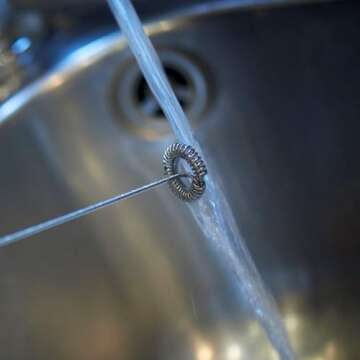 Aerolatte Steam-Free Milk Frother, Polished-Chrome Finish,18/8 Stainless Steel Whisk, BPA-Free Plastic Housing, Batteries Include