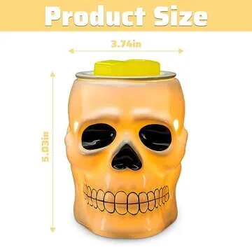 STAR MOON Halloween Wax Warmer with Skull Design for Fragrance