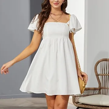 Stylish EXLURA Women’s Casual Mini Dress - Perfect for Summer