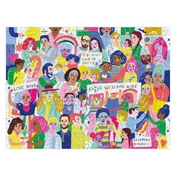 Galison All Are Welcome Here 1000-Piece Jigsaw Puzzle