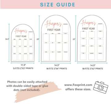 My First Year Picture Display Wood - Personalized Keepsake