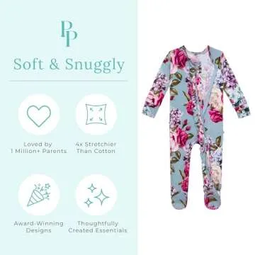 Posh Peanut Baby Footie Pajamas - Ultra-Soft Bamboo Sleepers
