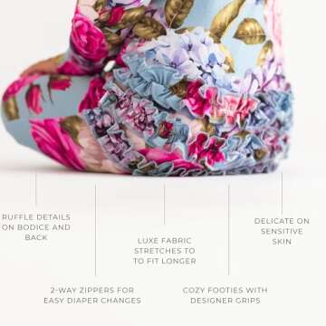 Posh Peanut Baby Footie Pajamas - Ultra-Soft Bamboo Sleepers