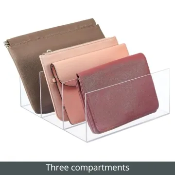 mDesign Handbag Organizer for Stylish Closet Storage