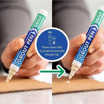 Revive Grout with Grout Pen Ivory Waterproof Tile Marker