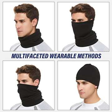 SUNMECI Neck Gaiter - Warm Windproof Ski Mask for All