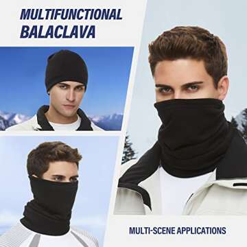 SUNMECI Neck Gaiter - Warm Windproof Ski Mask for All