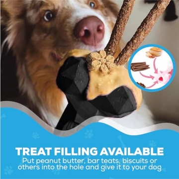 Durable Natural Rubber Dog Toy for Aggressive Chewers