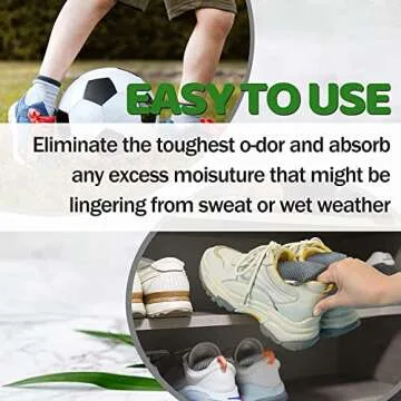 Marsheepy 6 Pack Shoe Odor Eliminator Bags, Boxing Glove Deodorizer, Absorbs Stink and Moisture, Grey Stick Odor Absorbers for Shoes, Gloves, and Sports Gear