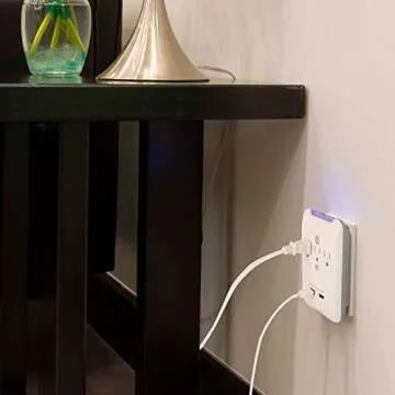 GE 3-Outlet Extender with USB Ports, Surge Protector