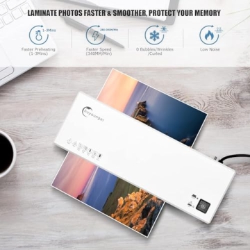 Buyounger 4 in 1 Laminator with 40 Sheets & Trimmer