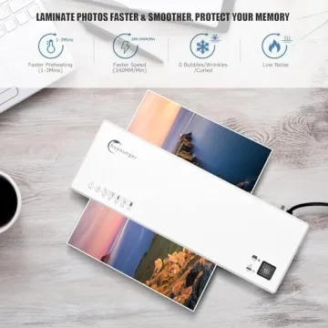 Buyounger 4 in 1 Laminator with 40 Sheets & Trimmer