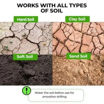 K-Brands Auger Drill Bit – Effortless Digging Tool for Gardeners