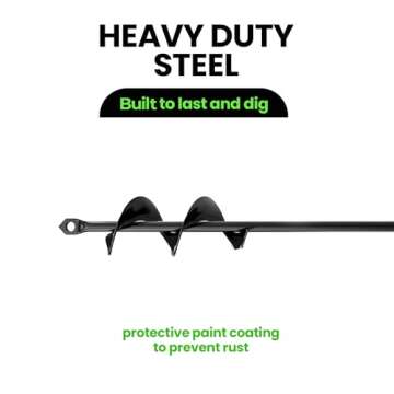 K-Brands Auger Drill Bit – Effortless Digging Tool for Gardeners