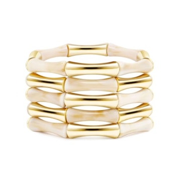 Gold Tube Bangle Bracelets for Women - Stylish Summer Jewelry